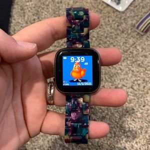 Fitbit Versa 2 with accessories